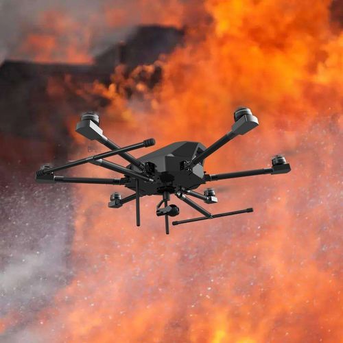 Dron hexarrotor - QZU-02 - Shenzhen Qingzhun Technology Co., Ltd. - para la detección de gases tóxicos / para la detección de incendio / transmisión de datos en directo