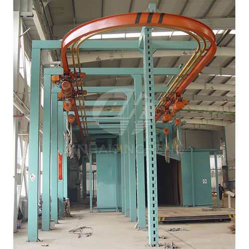 Granalladora de transportador aéreo - Q38/48 - Qingdao Binhai Jincheng Foundry Machinery Co., Ltd. - para cilindros / de llantas / para muelles