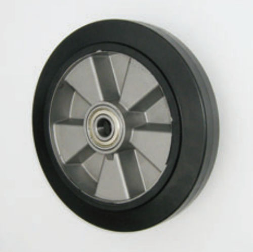 Rueda con aro - BLACK ALGOM series - Fabbrica Italiana Ruote - negra de goma