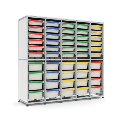 Sistema de estanterías para depósito de almacenamiento - AluLine - Pegasus-Storage - modular / para cajas / de aluminio
