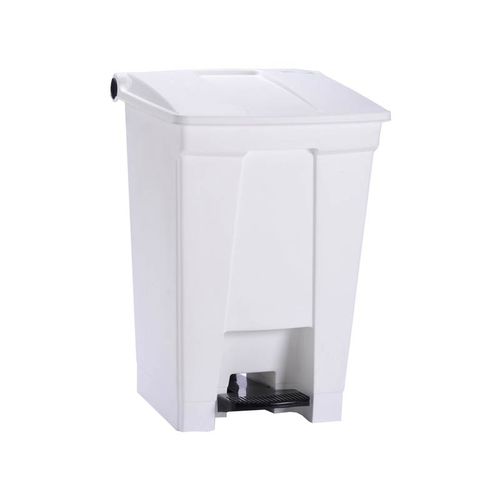 Cubo de basura de polipropileno - WSB-ANTI-45L-W - Pegasus-Storage - de residuos industriales / de pedal / antimicrobiano