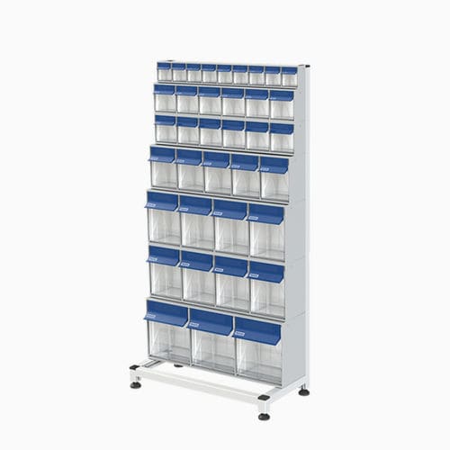 Carro de aluminio - Pegasus-Storage - para cubetas / para cargas pesadas / con ruedas giratorias