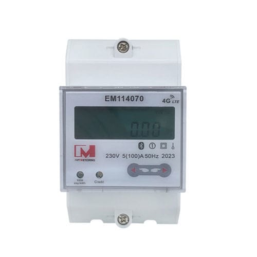 Contador de energía eléctrica monofásico - EM114070 STS - IVY METERING - en riel DIN / con pantalla LCD / 50 Hz