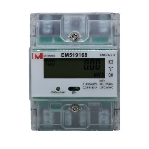 Contador de energía eléctrica trifásico - EM519173  - IVY METERING - en riel DIN / RS-485 / certificado MID