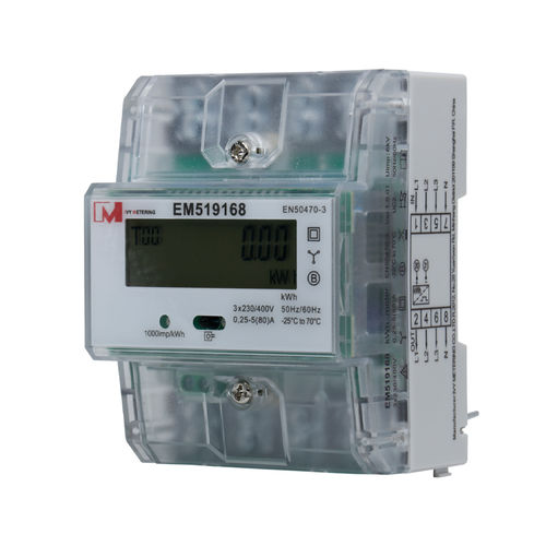 Contador de energía eléctrica trifásico - EM5191 series - IVY METERING - en riel DIN / RS-485 / certificado MID