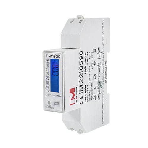 Contador de energía eléctrica monofásico - EM118 series - IVY METERING - en riel DIN / RS-485 / certificado MID