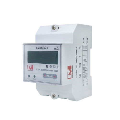 Contador de energía eléctrica monofásico - EM114070  - IVY METERING - en riel DIN / salida de impulsos / con pantalla LCD