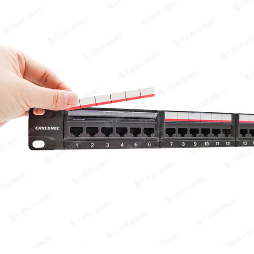 Panel de conexiones 19" - CC-07-00008 - CRXCONEC - 1U / de categoría 5e / RJ45