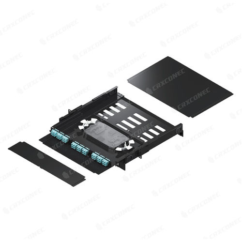 Panel de conexiones de fibras ópticas - LGX 3 - CRXCONEC - 1U / RJ45 / modular