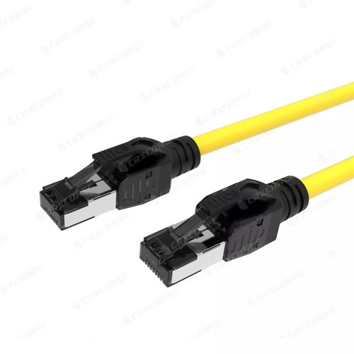 Cable de conexión RJ45 - 80-SS-04-YL-0100-04 - CRXCONEC - de categoría 8