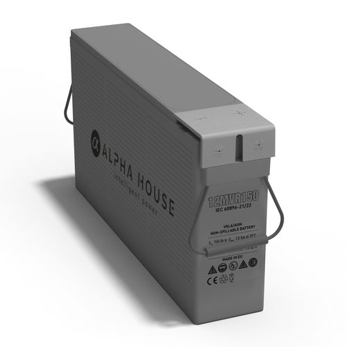 Batería rectangular - 12MVR150 - Alpha House Ltd - 12 V / ISO