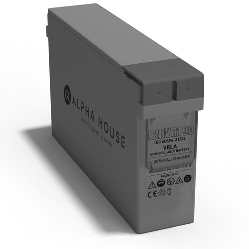 Batería rectangular - 12HVR190 - Alpha House Ltd - 12 V / ISO