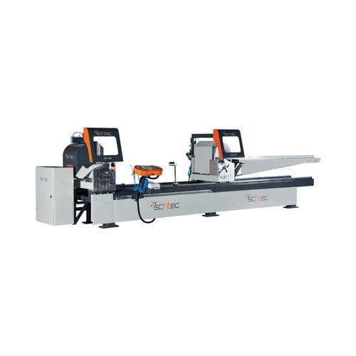Máquina de corte doble cabezal - SD 140 - SCHTEC MACHINERY - de hoja rotativa / para aluminio / para PVC