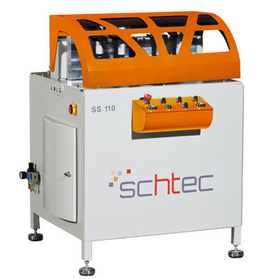 Máquina de corte monocabezal - SS 110 - SCHTEC MACHINERY - de cuchilla / para aluminio / para PVC