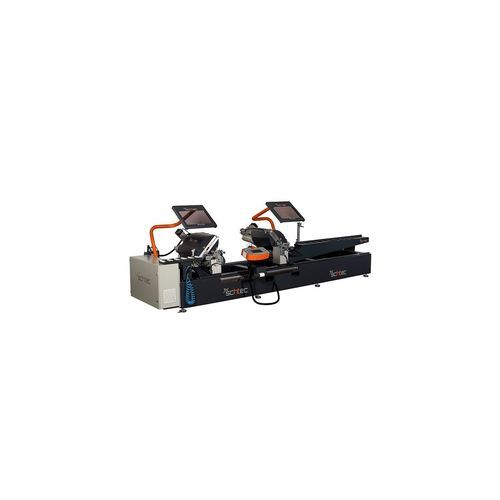 Máquina de corte para aluminio - DCA 440 - SCHTEC MACHINERY - para perfiles de aluminio / servoaccionada / doble cabezal