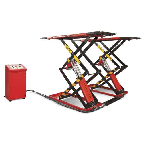 Puente elevador de doble tijera - BŞR- 502 - Basaran Hydraulic Garage Equipment - 3,5 toneladas / hidráulico / para coche