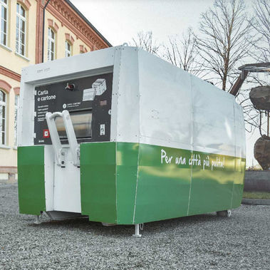 Compactador de basura mezclado - Ecologia Soluzione Ambiente - móvil / modular / de carga lateral