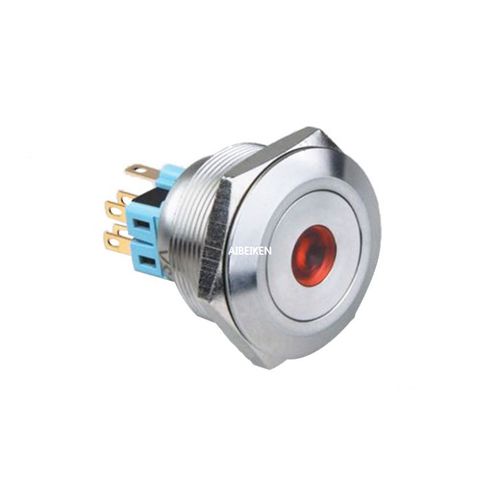 Botón pulsador táctil - IB40S-P11F-D - YUEQING AIBEIKEN ELECTRIC CO., LTD. - estanco al agua / IP67 / con luz