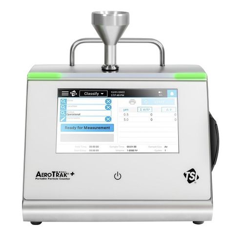 Contador de de partículas aéreas de gas - AeroTrak+ Portable Particle Counter A100 Series - TSI - digital / de láser / para productos farmacéuticos