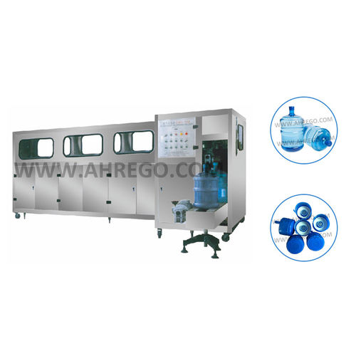 Enjuagadora/llenadora/taponadora para cubos - QGF series - Anhui Koyo Rego Machinery Technology Co., Ltd. - agua potable / automática