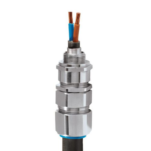 Prensaestopas de latón niquelado - E2W  - CMP Products - de latón / de aluminio / IP66