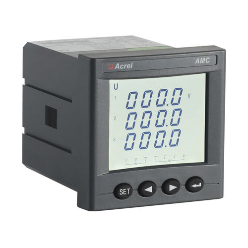 Indicador de corriente alterna - AMC72L series - ACREL CO., LTD. - de tensión / LCD / para montaje sobre panel