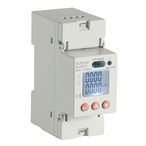 Contador de energía eléctrica multifunción - ADL100-ET - ACREL CO., LTD. - monofásico / en riel DIN / con pantalla LCD