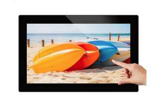 Monitor LCD - R1852T - AIYOS Technology Co., Ltd. - con pantalla táctil multipuntos / de comunicación visual / 18,5"