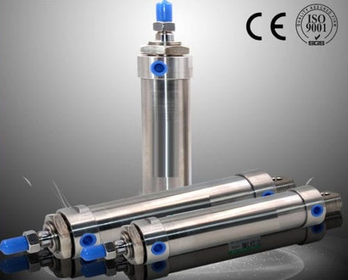 Cilindro neumático - Ningbo Hi-Tech Smart Machinery Co., Ltd. - de pistón / de acero inoxidable