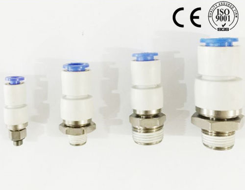 Racor neumático - Ningbo Hi-Tech Smart Machinery Co., Ltd. - roscado / rápido / acodado
