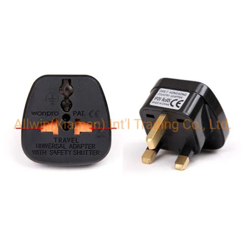 Adaptador eléctrico macho - WAS-7 - Allwin(Xiamen) Int'l Trading Co., Ltd. - de PVC / de cobre / de seguridad