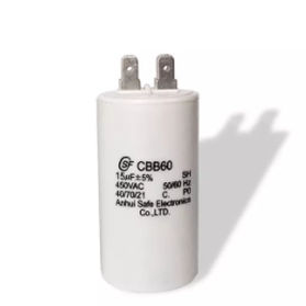 Condensador eléctrico de potencia - CBB60 - ANHUI SAFE ELECTRONICS Company - autorreparable / patrón / AC