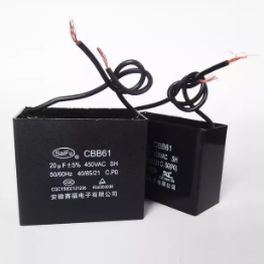 Condensador eléctrico de potencia - CBB61 - ANHUI SAFE ELECTRONICS Company - autorreparable / de rizado / patrón