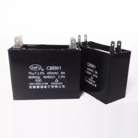 Condensador eléctrico de potencia - CBB61  - ANHUI SAFE ELECTRONICS Company - autorreparable / de rizado / patrón