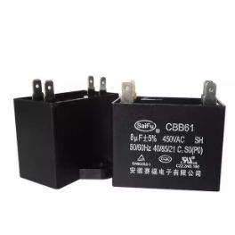 Condensador eléctrico de potencia - CBB61 - ANHUI SAFE ELECTRONICS Company - autorreparable / de rizado / patrón