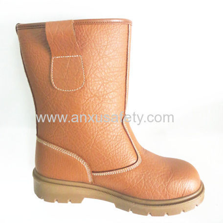 Botas de seguridad para uso industrial - AX09100 - Wenzhou Anxu Shoes Co., Ltd. - resistente al agua / de cuero / de PU