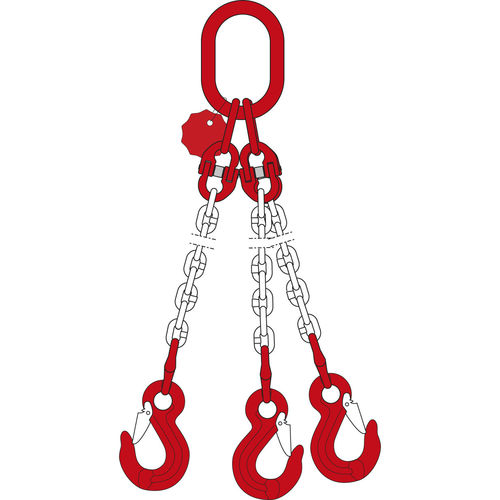 Eslinga de cadena - DoKett - Dolezych - 3 ramales / de metal