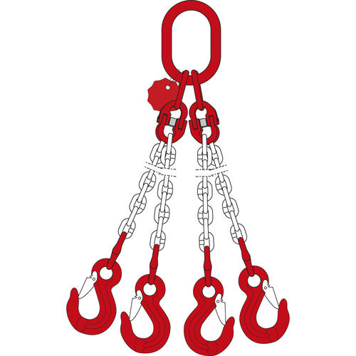 Eslinga de cadena - DoKett - Dolezych - 4 ramales / de metal