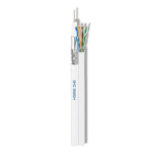 Cable eléctrico multimedia - H5080ZHB - Cavel - híbrido / coaxial / aislado