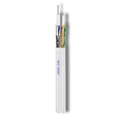 Cable eléctrico multimedia - H6091ZHB - Cavel - híbrido / coaxial / aislado