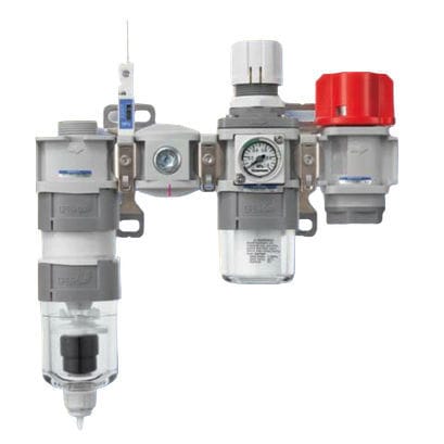 Filtro regulador lubricador de aire - CMZ series - Koganei Corporation - de cartucho / a presión / de protección