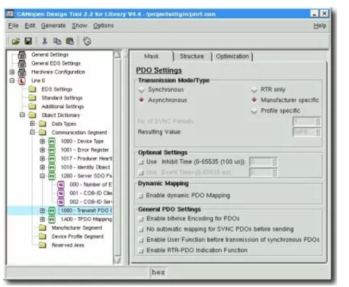 Software de mando - proCANtool - EMS Dr. Thomas Wünsche e.K. - para prueba / configuración / de filmación de inspección