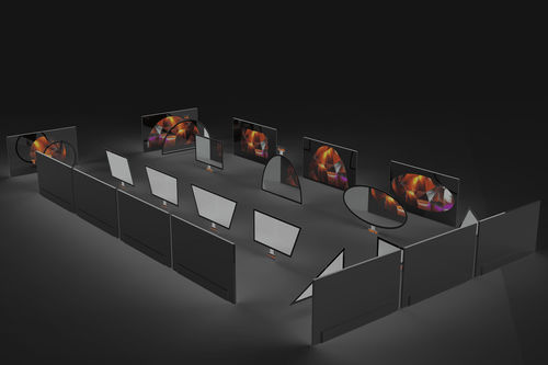 Pantalla táctil de ondas superficiales - SHAPES - Displax SA - táctil multipunto / industrial / a medida