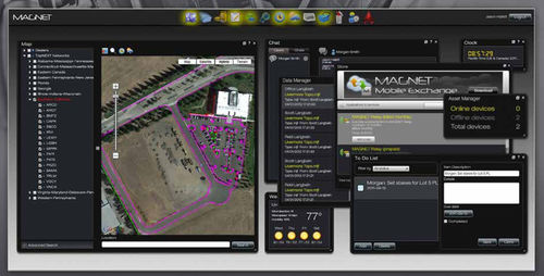 Software de gestión - MAGNET Relay - TOPCON - de cartografía / para obras / de topografía
