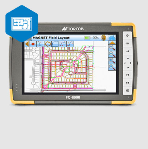 Software de interfaz - MAGNET Field Layout - TOPCON - de creación / de verificación / de conectividad