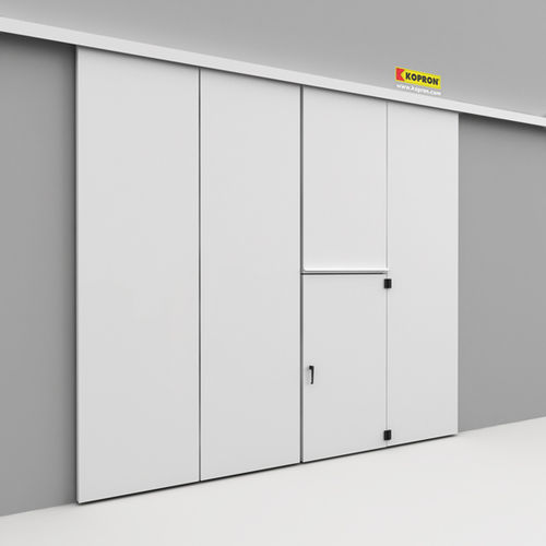 Puerta corredera - KOPRON SPA - de metal / industrial / para exteriores