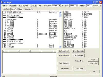 Software de depuración - MACREGIO - JVL A/S - de autómata programable / para motor / Windows