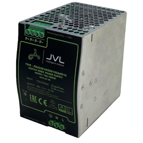 Alimentación eléctrica en riel DIN - PSU-0480S1X2AAD1A series - JVL A/S - AC/DC / de salida simple / monofásica