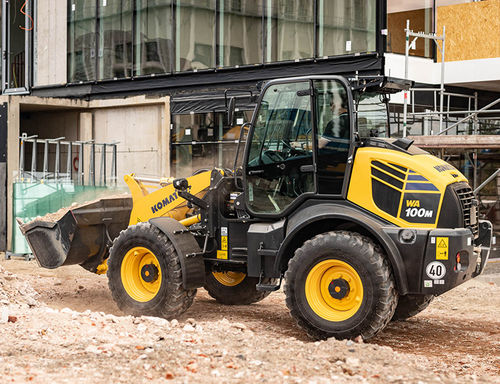 Cargadora de ruedas - WA100M-8 - Komatsu Europe - compacta / para obra / ergonómica