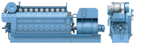 Grupo electrógeno diésel - C25:33L - Rolls Royce - trifásico / inyección indirecta / para aplicaciones marinas